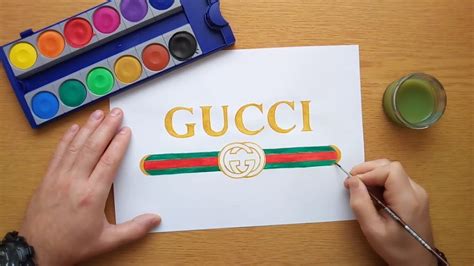 gucci dipinto a mano|Drawing Gucci DIY .